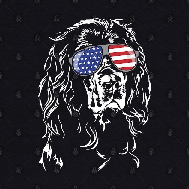 Proud Gordon Setter American Flag sunglasses dog by wilsigns